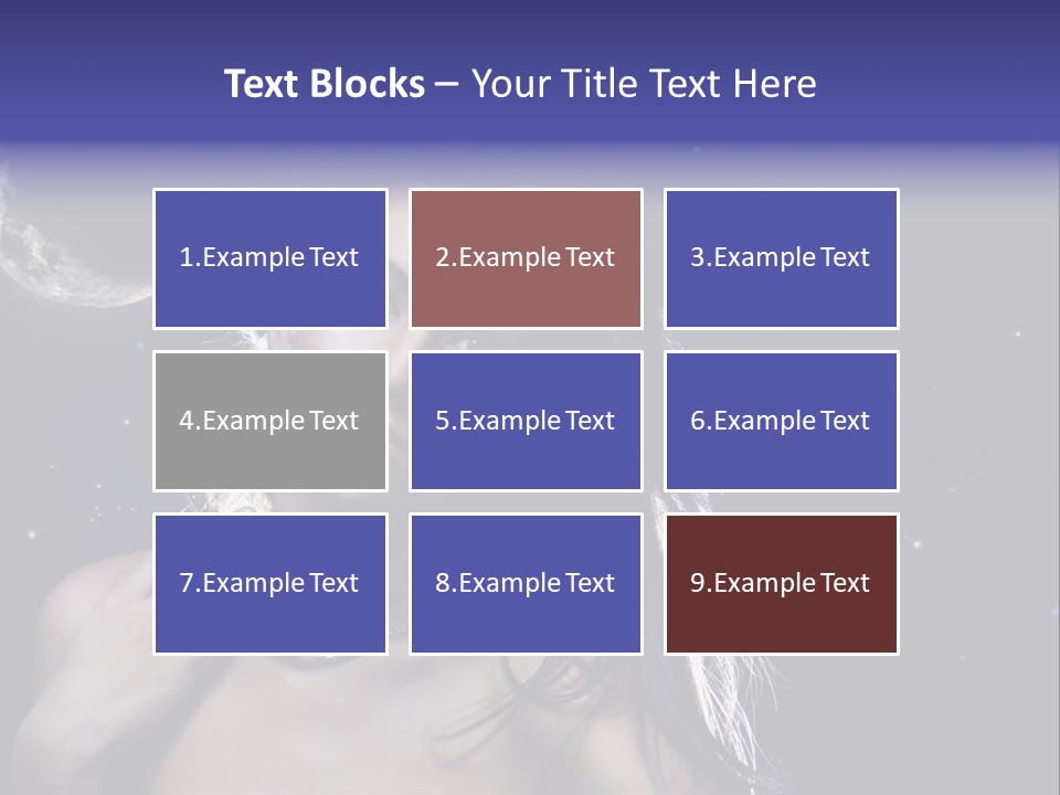 Moon Human Head PowerPoint Template
