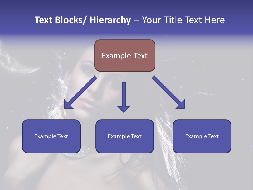 Moon Human Head PowerPoint Template