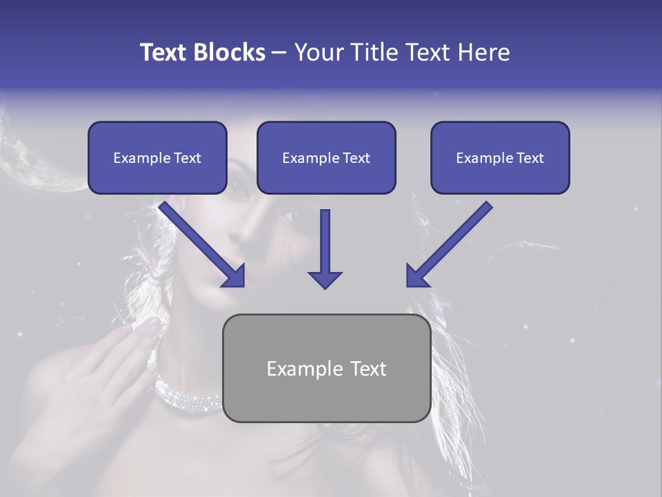 Moon Human Head PowerPoint Template