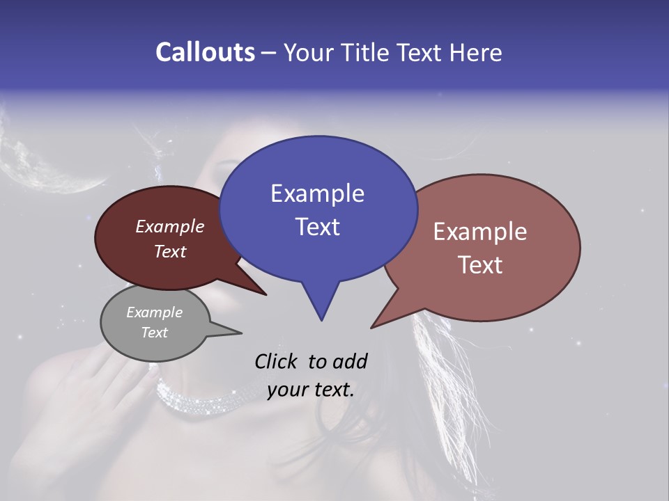 Moon Human Head PowerPoint Template