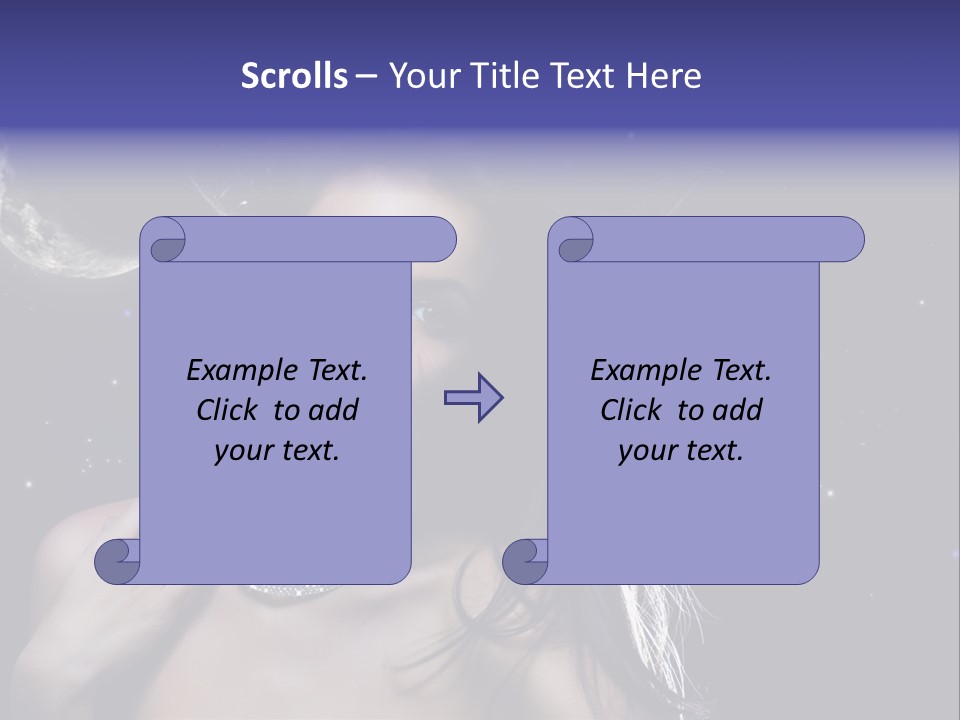 Moon Human Head PowerPoint Template