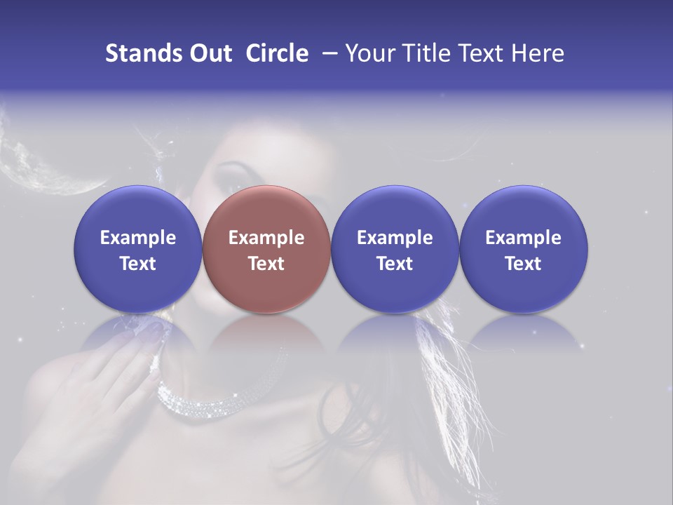 Moon Human Head PowerPoint Template