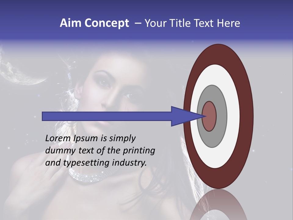 Moon Human Head PowerPoint Template