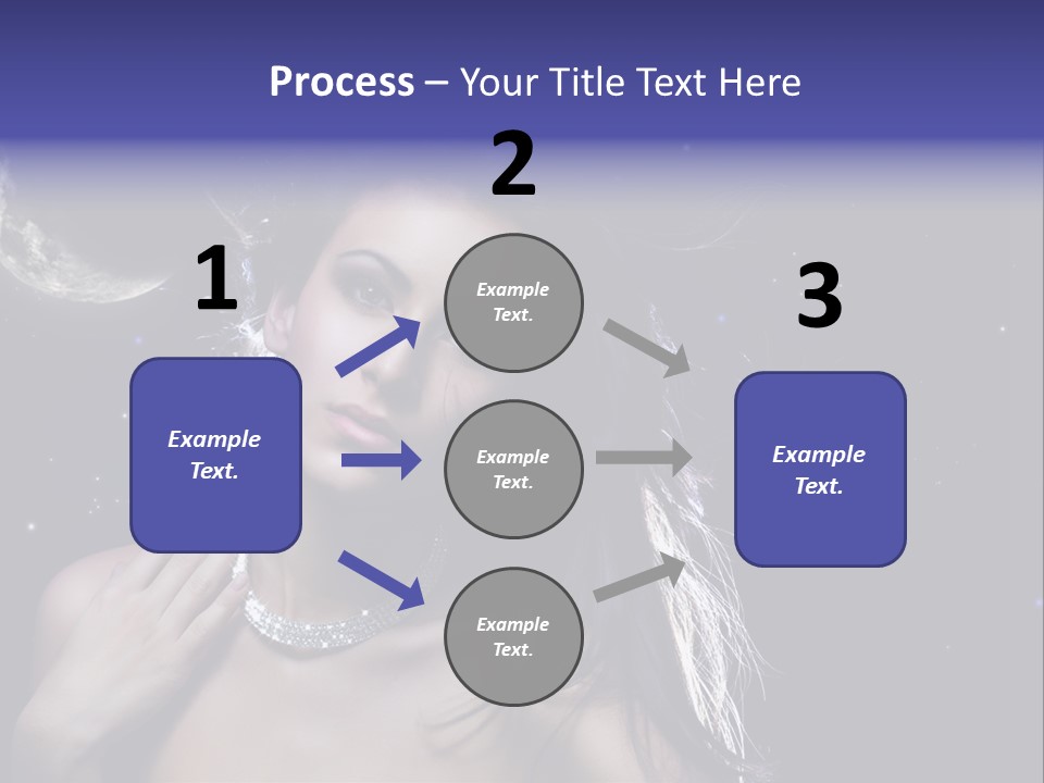 Moon Human Head PowerPoint Template