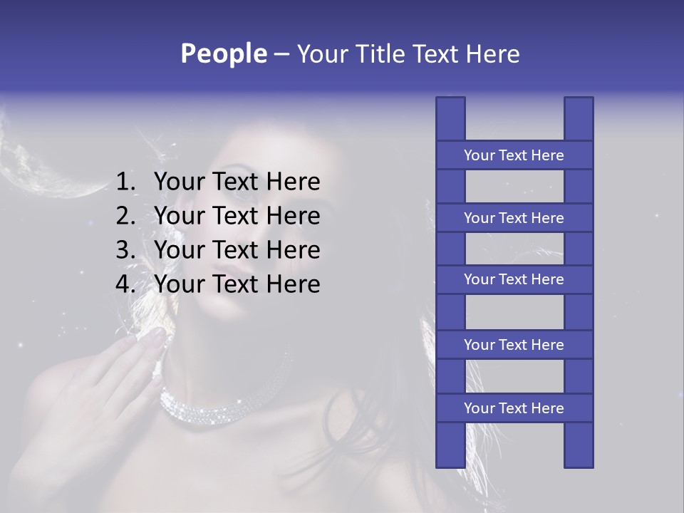 Moon Human Head PowerPoint Template