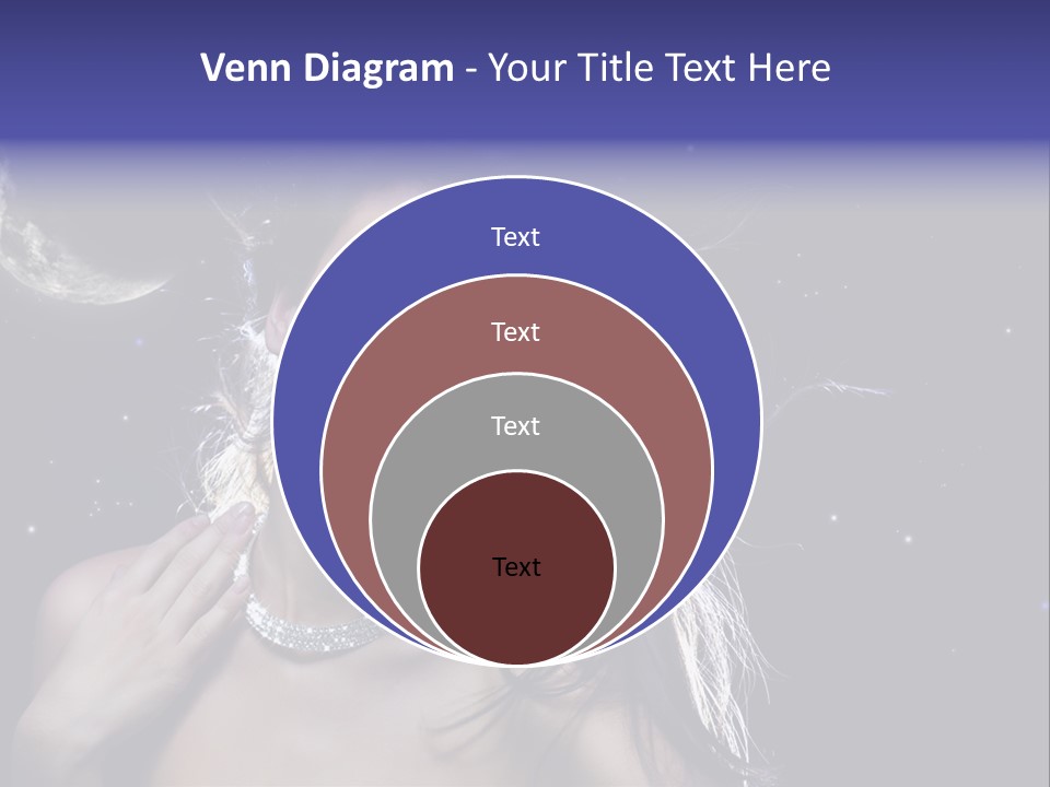 Moon Human Head PowerPoint Template