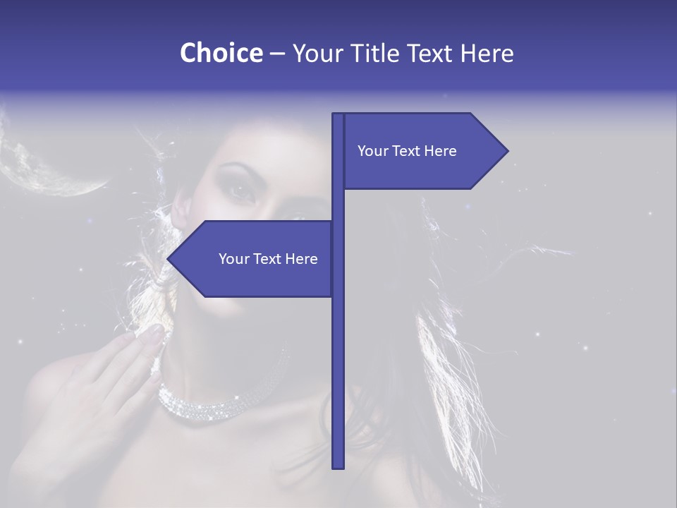 Moon Human Head PowerPoint Template