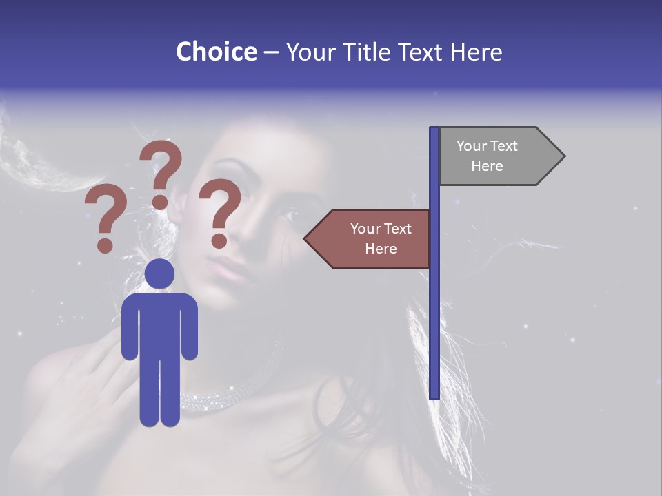 Moon Human Head PowerPoint Template