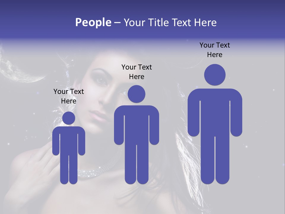 Moon Human Head PowerPoint Template