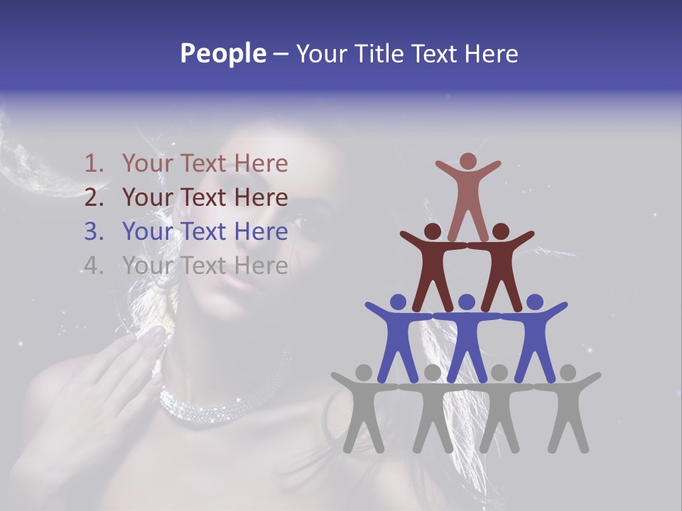 Moon Human Head PowerPoint Template