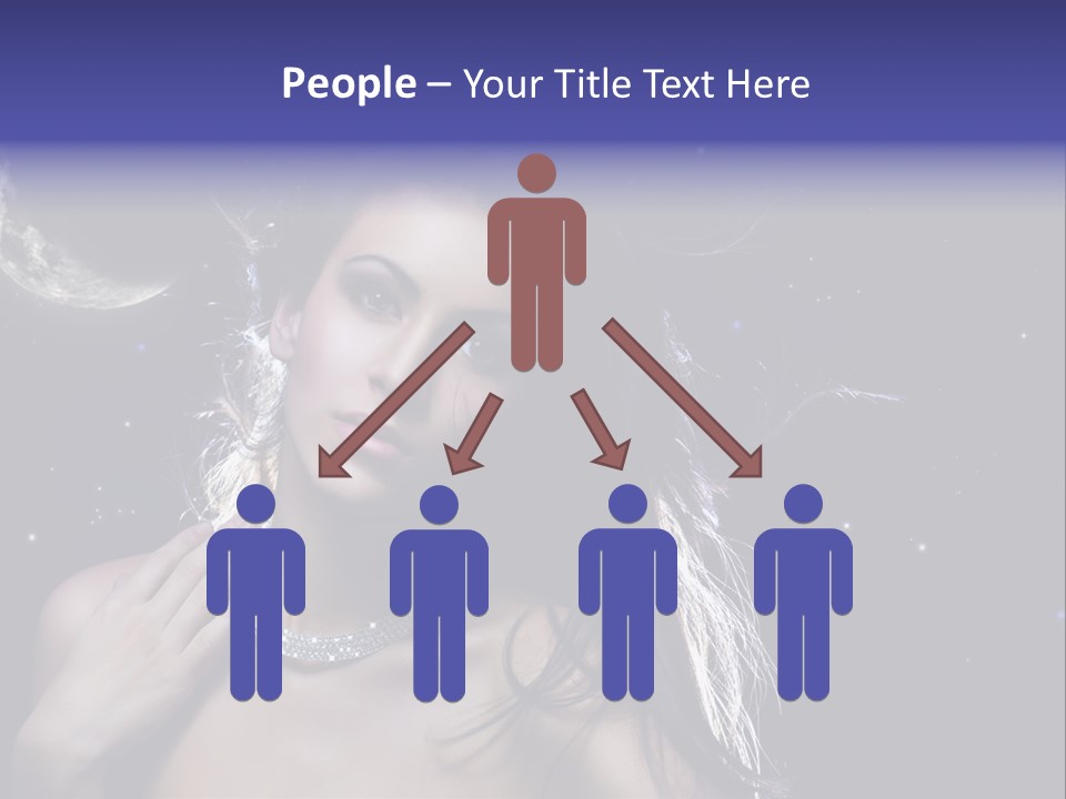 Moon Human Head PowerPoint Template