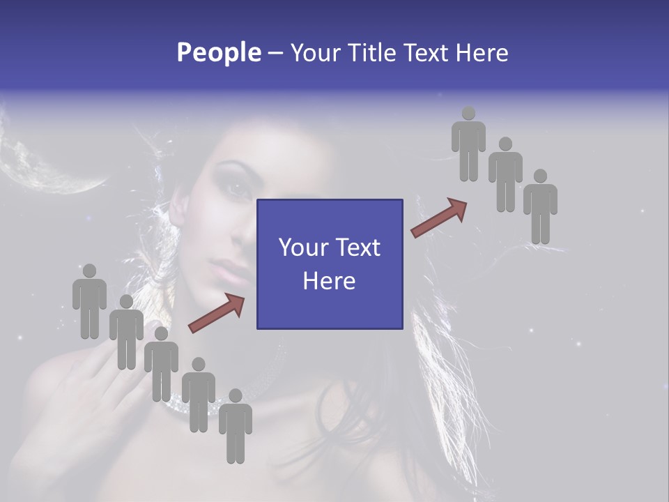 Moon Human Head PowerPoint Template