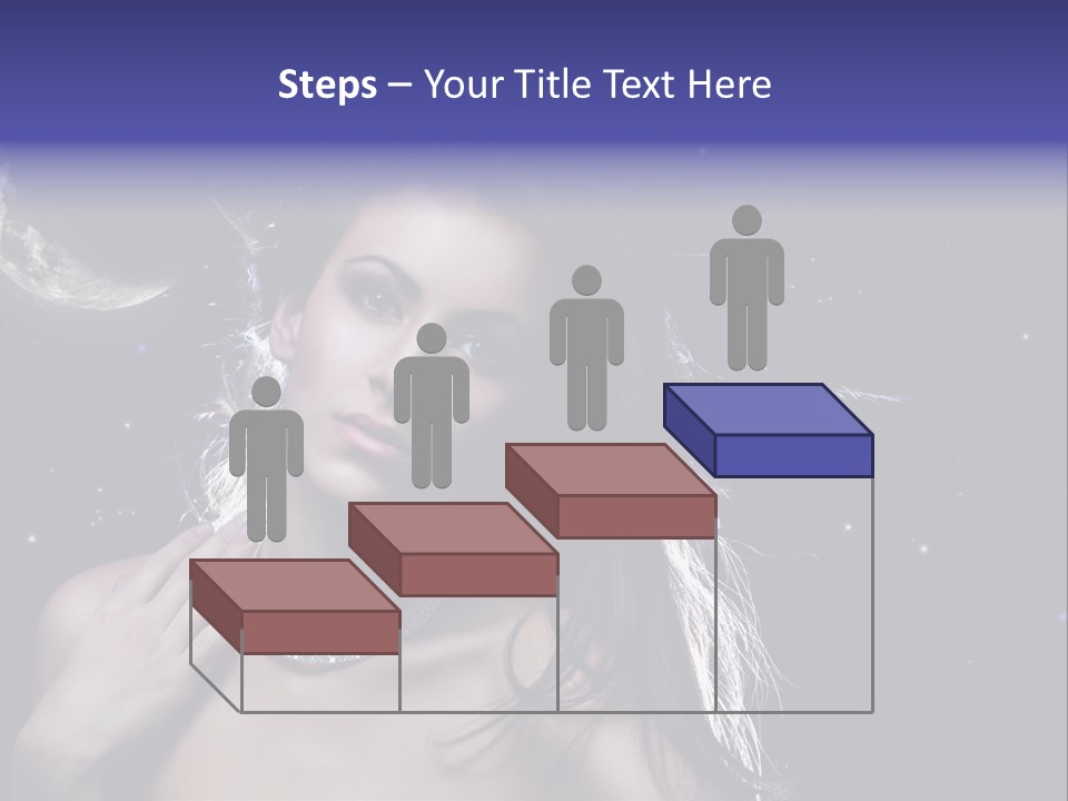 Moon Human Head PowerPoint Template