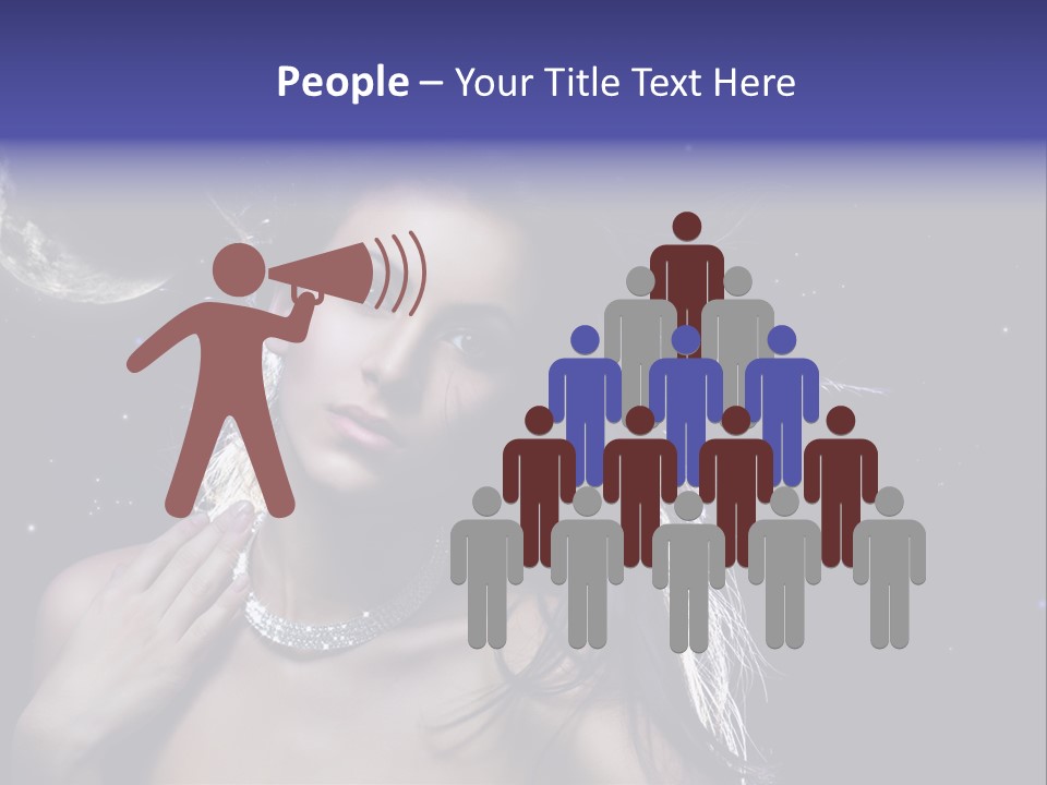 Moon Human Head PowerPoint Template