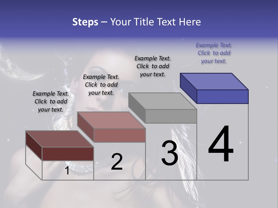 Moon Human Head PowerPoint Template