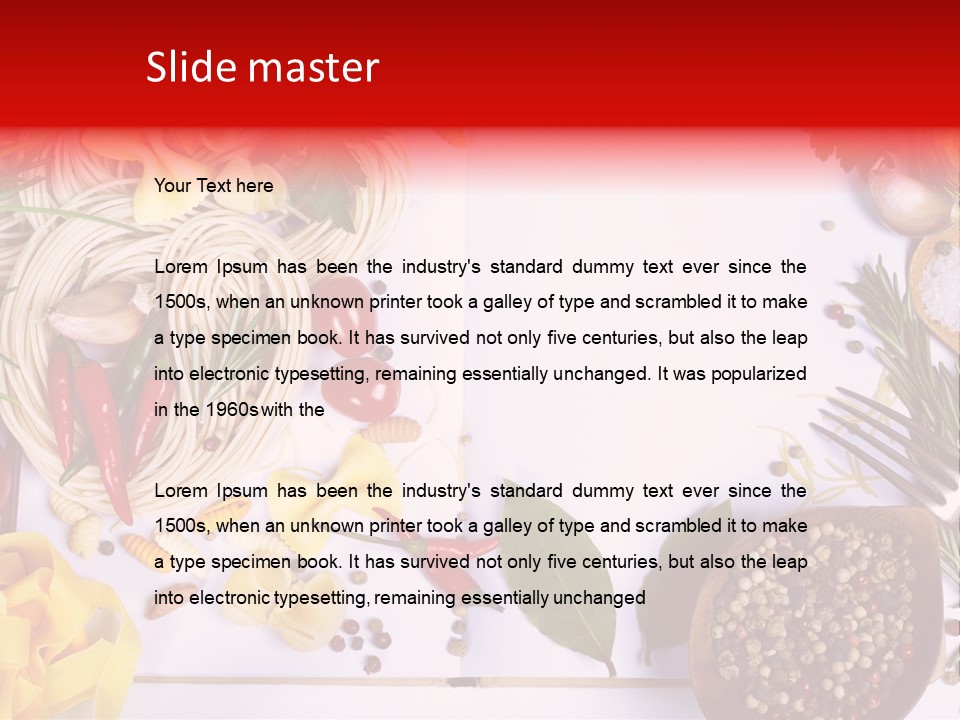 Italian Cooking Healthy PowerPoint Template