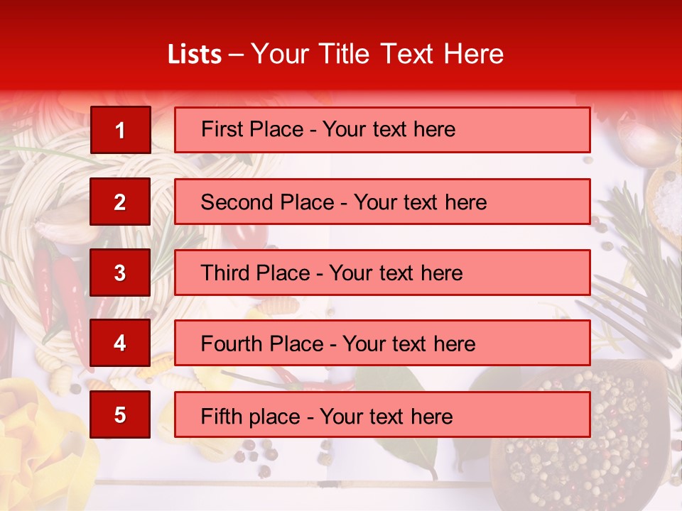 Italian Cooking Healthy PowerPoint Template