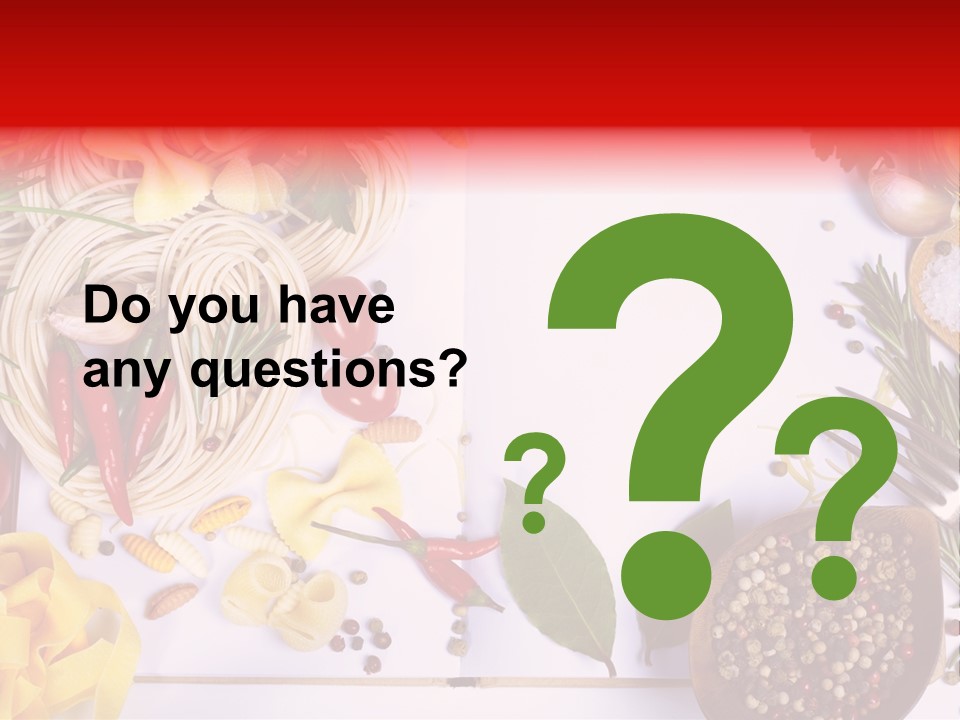 Italian Cooking Healthy PowerPoint Template