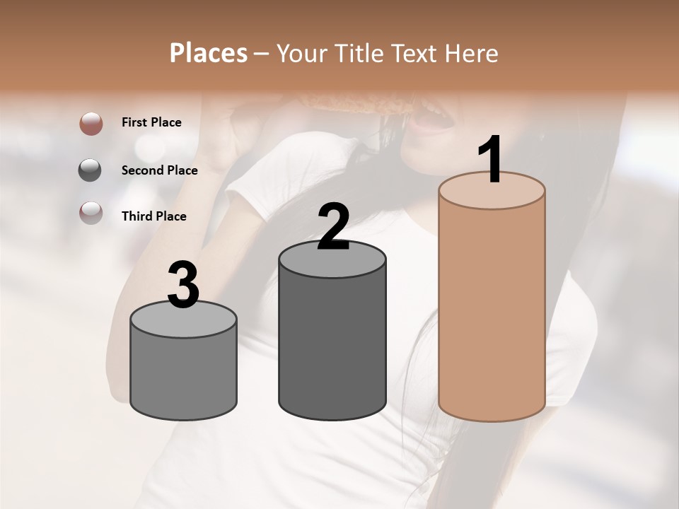 Closeup Beautiful Portrait PowerPoint Template