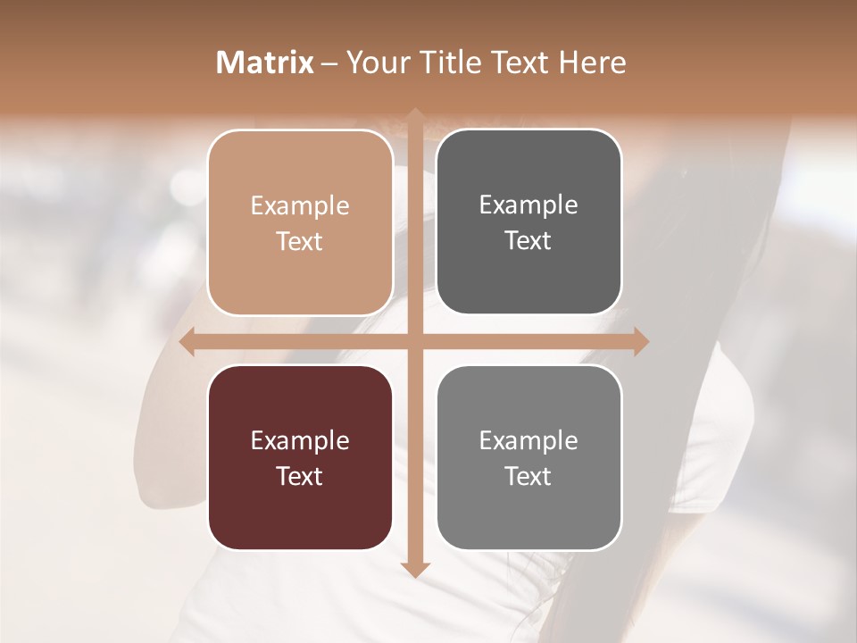 Closeup Beautiful Portrait PowerPoint Template