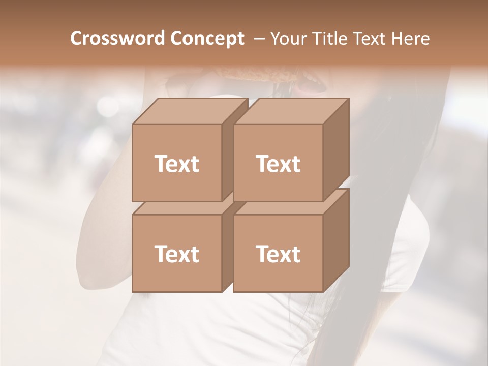 Closeup Beautiful Portrait PowerPoint Template