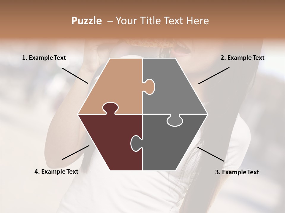 Closeup Beautiful Portrait PowerPoint Template