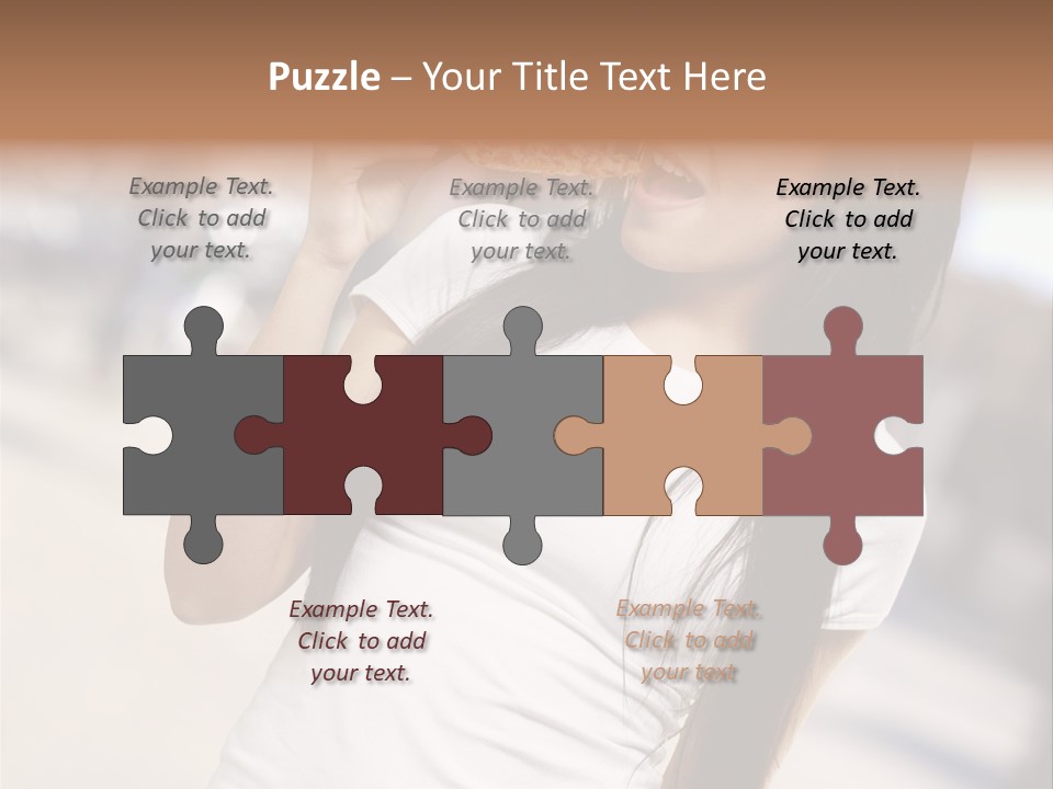 Closeup Beautiful Portrait PowerPoint Template