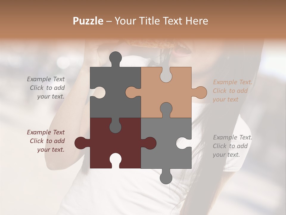 Closeup Beautiful Portrait PowerPoint Template