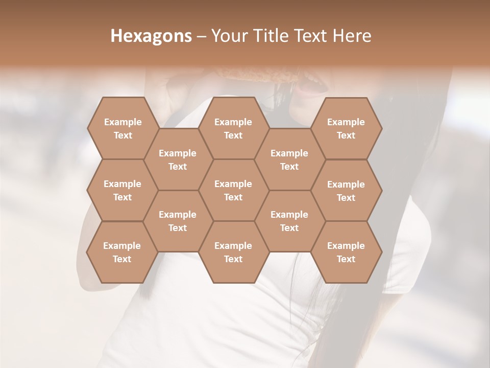 Closeup Beautiful Portrait PowerPoint Template