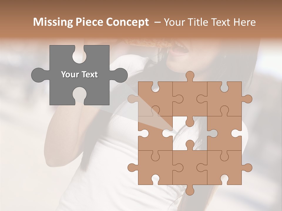 Closeup Beautiful Portrait PowerPoint Template