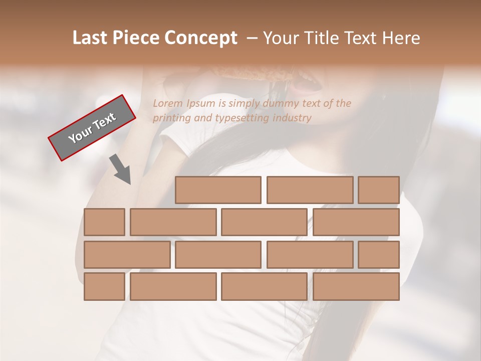 Closeup Beautiful Portrait PowerPoint Template