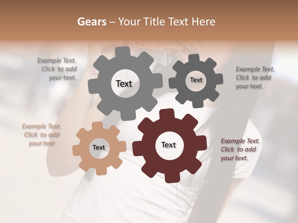 Closeup Beautiful Portrait PowerPoint Template