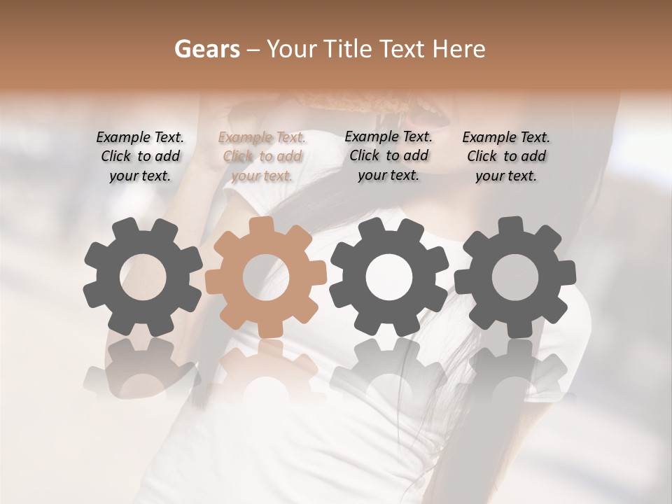 Closeup Beautiful Portrait PowerPoint Template