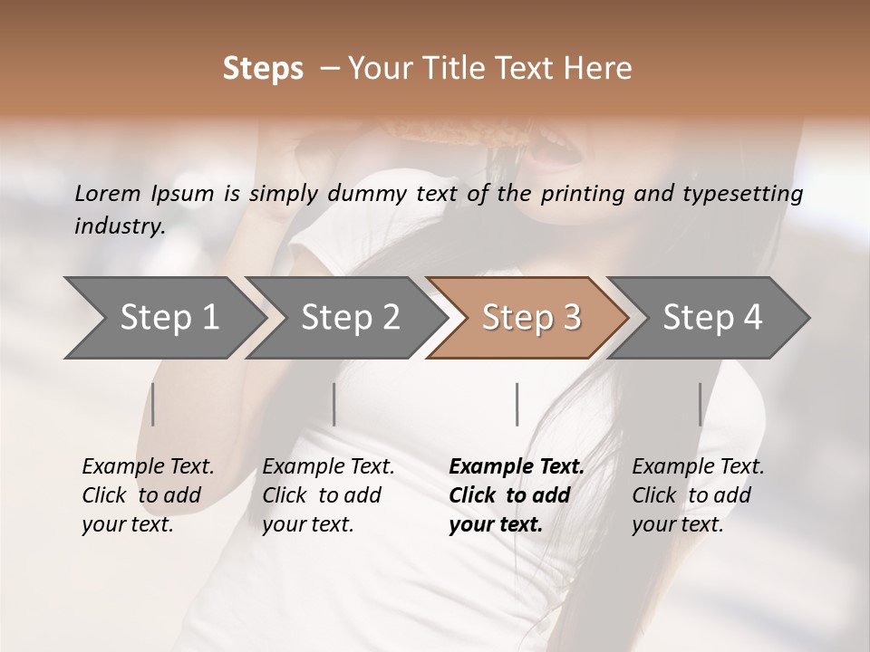 Closeup Beautiful Portrait PowerPoint Template