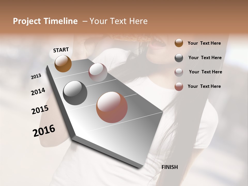Closeup Beautiful Portrait PowerPoint Template