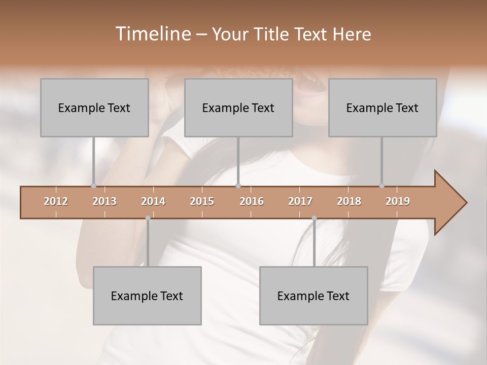 Closeup Beautiful Portrait PowerPoint Template