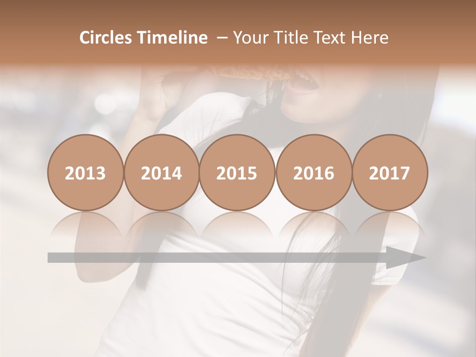 Closeup Beautiful Portrait PowerPoint Template