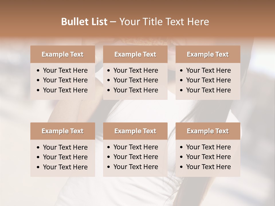 Closeup Beautiful Portrait PowerPoint Template