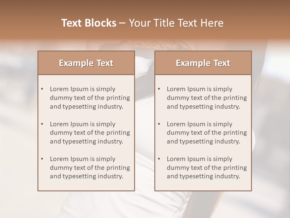 Closeup Beautiful Portrait PowerPoint Template