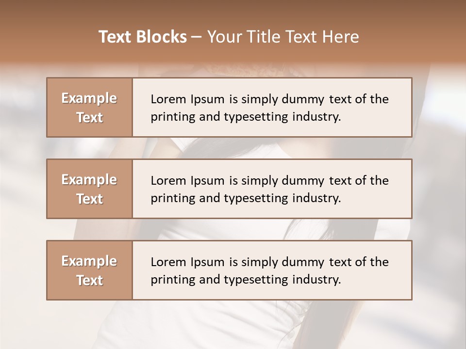Closeup Beautiful Portrait PowerPoint Template