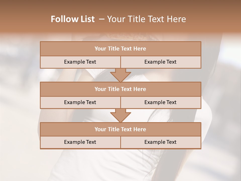 Closeup Beautiful Portrait PowerPoint Template