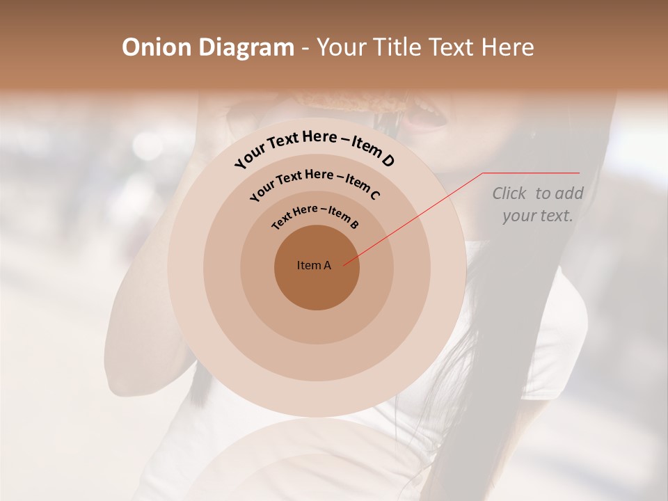 Closeup Beautiful Portrait PowerPoint Template