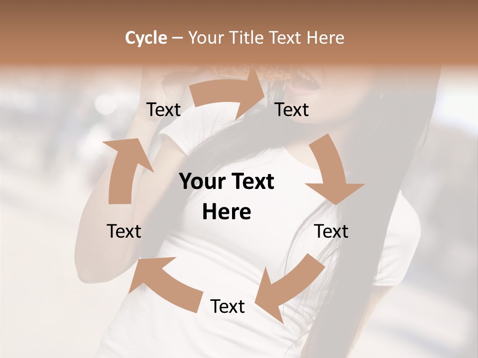 Closeup Beautiful Portrait PowerPoint Template