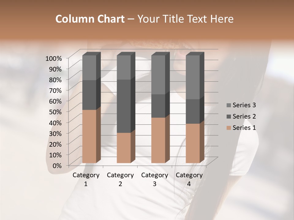 Closeup Beautiful Portrait PowerPoint Template