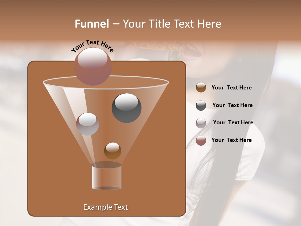 Closeup Beautiful Portrait PowerPoint Template