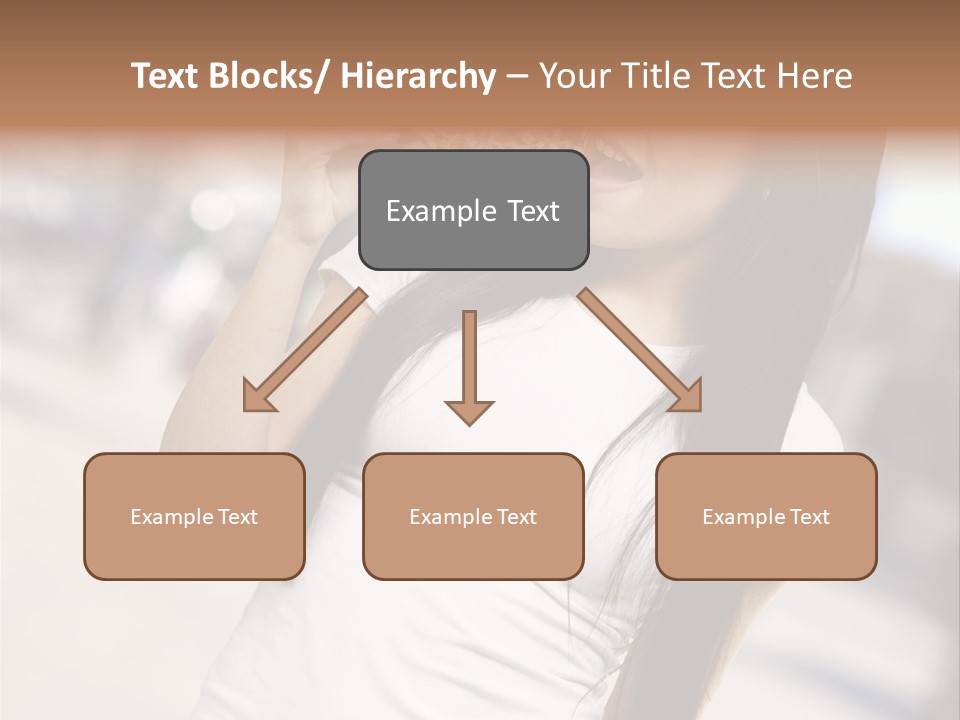 Closeup Beautiful Portrait PowerPoint Template
