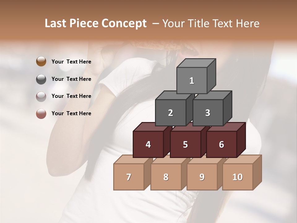 Closeup Beautiful Portrait PowerPoint Template