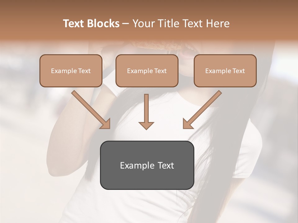 Closeup Beautiful Portrait PowerPoint Template