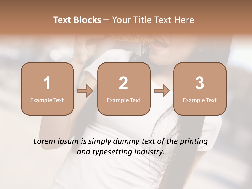 Closeup Beautiful Portrait PowerPoint Template