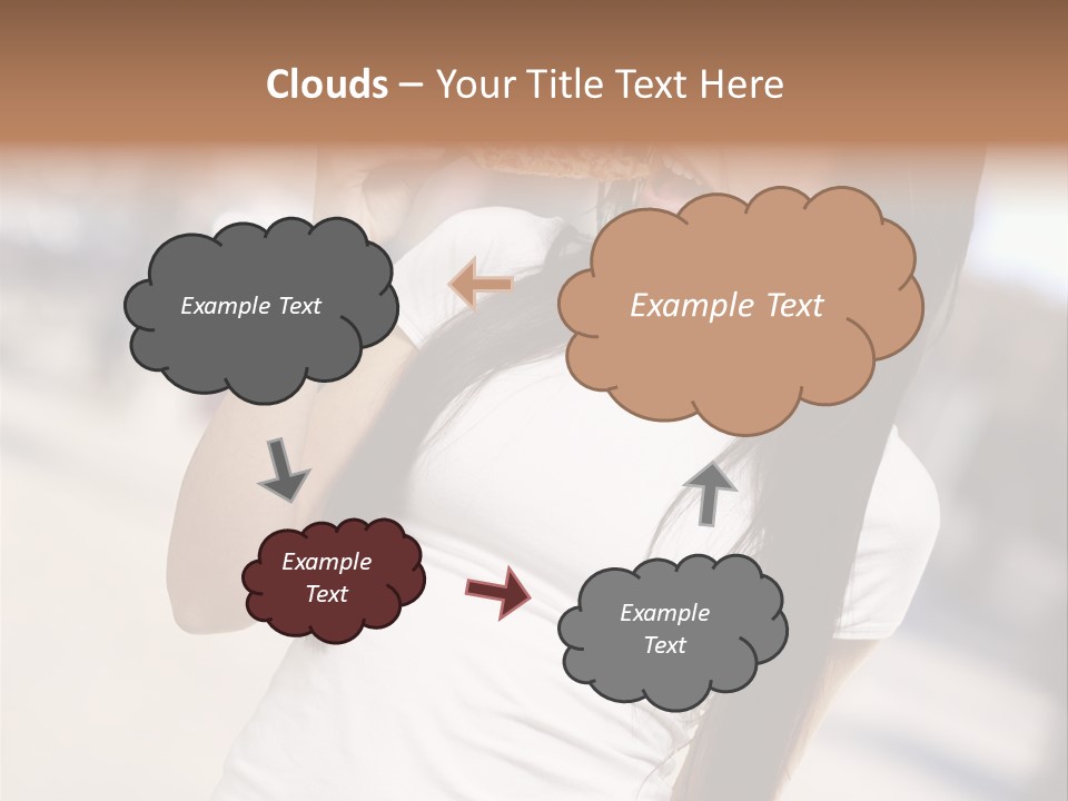 Closeup Beautiful Portrait PowerPoint Template